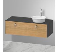 Duravit Duravit Meuble sous-lavabo White Tulip 130x55 cm, 1 tiroir, gris naturel brillant Quantité:1