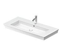 Duravit White Tulip meuble lavabo 23631000001 105,5 x 49 cm, avec trou pour robinetterie, blanc WonderGliss, avec trop-plein
