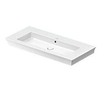 Duravit White Tulip meuble lavabo 23631000601 105,5 x 49 cm, sans trou pour robinetterie, blanc WonderGliss, avec trop-plein