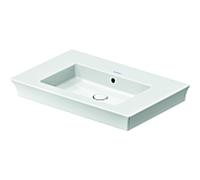 Duravit White Tulip meuble lavabo 23637500601 75 x 49 cm, sans trou pour robinetterie, blanc WonderGliss, avec trop-plein