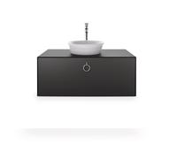 Duravit White Tulip, meuble sous-lavabo suspendu, largeur 1000 x profondeur 550mm, avec 1x coulissant, avec poignée, WT498105858, Couleur: Satin graphite