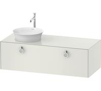 Duravit Meuble sous-lavabo suspendu White Tulip WT4982L3636 130x55 cm 1 tiroir gauche laque mate