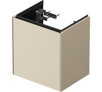 Duravit White Tulip, meuble sous-lavabo suspendu, largeur 384 x profondeur 298mm, avec 1x butée de porte à droite, avec technologie tip-on, WT4240R6060, Couleur: Laque mate taupe soie