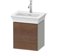 Duravit White Tulip, meuble sous-lavabo suspendu, largeur 384 x profondeur 298mm, avec 1x butée de porte à droite, avec technologie tip-on, WT4240R7792, Couleur: Carrosserie : gris pierre soyeux mat, 