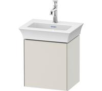 Duravit White Tulip, meuble sous-lavabo suspendu, largeur 384 x profondeur 298mm, avec 1x butée de porte à droite, avec technologie tip-on, WT4240R3939, Couleur: Laque mate en soie Nordic White