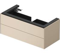 Duravit Meuble sous-vasque Tulip blanc WT434206060 98,4 x 45,8 cm, Taupe Seidenmatt , suspendu, 2 tiroirs