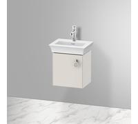 Duravit White Tulip meuble sous-vasque WT4250L3939 38,4 x 29,8 cm, Nordic white 2000 , suspendu, porte match1 avec poignée, gauche