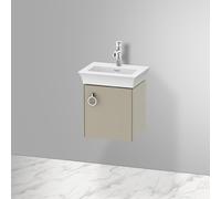 Duravit White Tulip meuble sous-vasque WT4250R6060 38,4 x 29,8 cm, Taupe Seidenmatt , suspendu, 2000 porte avec poignée, droite