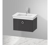 Duravit -vasque Tulip blanc WT42510H1H1 68,4 x 45,8 cm, Graphit brillant, 2000 , match2 coulissant avec poignée