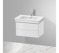 Duravit Meuble sous-vasque Tulip WT434108585 68,4 x 45,8 cm blanc laqué suspendu 2 tiroirs