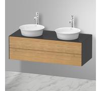 Duravit White Tulip Meuble sous-vasque, 2 tiroirs, WT4988BH5H1,