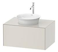 Duravit White Tulip meuble sous-vasque WT497503939 80 x 55 cm, Nordic white 2000 , suspendu, coulissant 2000 , plaque console match1