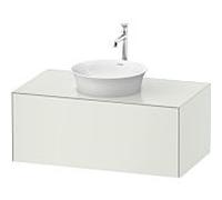 Duravit White Tulip meuble sous-vasque WT497603636 100 x 55 cm, blanc satiné 2000 , suspendu, coulissant 2000 , plaque console match1