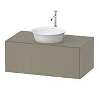 Duravit White Tulip meuble sous-vasque WT49760H2H2 100 x 55 cm, 2000 pierre brillant, suspendu, coulissant 2000 , plaque console match1