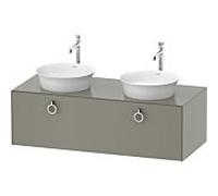 Duravit Meuble sous-vasque White Tulip WT4983B9292 130 x 55 cm 1 tiroir coulissant pierre satiné