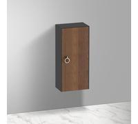 Duravit White Tulip - Halbhochschrank Anschlag rechts 880x400x240mm nussbaum/graphit hochglanz