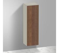 Duravit White Tulip armoire mi-hauteur, largeur 400 x profondeur 360mm, 1 arrêt de porte ouverture basculante à droite, WT1332R7760, Couleur: Corps : Taupe silk mat, façade : noyer américain massif