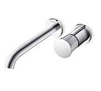 Duravit Tulipe blanche mitigeur lavabo caché, projection 225mm, chromé