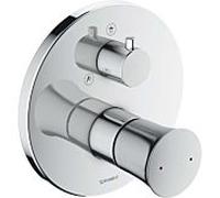 Duravit White Tulip set d'installation de finition WT4210012010 mitigeur de douche à encastrer, 22,5 l/min, chromé