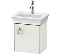 Duravit White Tulip, meuble sous vasque suspendu, largeur 384 x profondeur 298mm, avec 1x arrÃªt de porte Ã droite, avec poignÃ©e, WT4250R, Coloris: Laque mate en soie blanche - WT4250R3636