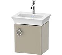 Duravit White Tulip sous lavabo WT4250R6060 38,4 x 29,8 cm, Taupe Seidenmatt , montage mural, 2000 porte avec poignée, droite