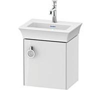 Duravit White Tulip, meuble sous vasque suspendu, largeur 384 x profondeur 298mm, avec 1x arrÃªt de porte Ã droite, avec poignÃ©e, WT4250R, Coloris: Laque brillante blanche - WT4250R8585