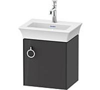 Duravit White Tulip meuble sous-lavabo WT4250RH1H1 38,4 x 29,8 cm, Graphit brillant, suspendu, 2000 porte avec poignée, droite