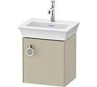 Duravit White Tulip sous lavabo WT4250RH3H3 38,4 x 29,8 cm, Taupe Hochglanz , montage mural, 2000 porte avec poignée, droite