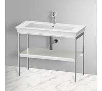 Duravit Console pour lavabo White Tulip WT454103636 98,4 x 45 cm, blanc satiné mat, sur pied, métal