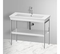 Duravit Console pour lavabo White Tulip WT454108585 98,4 x 45 cm blanc brillant sur pied métal