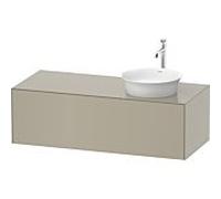 Duravit Meuble sous-vasque White Tulip WT4977R6060 130 x 55 cm taupe mat suspendu, vasque à droite