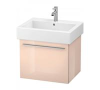Duravit X-Large Meuble sous-lavabo suspendu 6044, 1 tiroir, 550mm, pour Vero, XL604401010, Couleur: Laque haute brillance Abricot Pearl