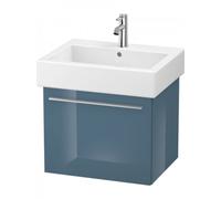 Duravit X-Large Meuble sous-lavabo suspendu 6044, 1 tiroir, 550mm, pour Vero, XL604404747, Couleur: Laque brillante Bleu Pierre