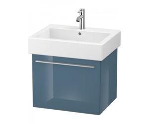 Duravit X-Large Meuble sous-lavabo suspendu 6044, 1 tiroir, 550mm, pour Vero, XL604404747, Couleur: Laque brillante Bleu Pierre