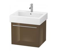 Duravit X-Large Meuble sous-lavabo suspendu 6044, 1 tiroir, 550mm, pour Vero, XL604406161, Couleur: Laque brillante marron olive