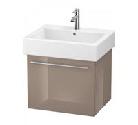 Duravit X-Large Meuble sous-lavabo suspendu 6044, 1 tiroir, 550mm, pour Vero, XL604408686, Couleur: Laque Cappuccino haute brillance