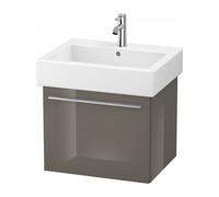 Duravit X-Large Meuble sous-lavabo suspendu 6044, 1 tiroir, 550mm, pour Vero, XL604408989, Couleur: Laque haute brillance Gris Flanelle
