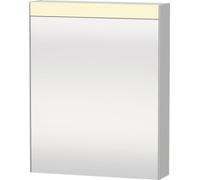 Duravit Xbase, ensemble de meubles muraux, avec armoire de toilette LED, lavabo et meuble sous-lavabo, largeur 600 mm, XB0075L5353, Couleur: Décor marron foncé