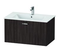 Duravit XBase meuble sous-lavabo mural L:80 cm avec 1 tiroir, XB603105353, Couleur: Décor marron foncé