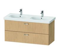 Duravit XBase meuble sous-lavabo suspendu L:120cm avec 2 tiroirs, XB619403030, Couleur: Chêne nature