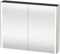 Duravit XSquare armoire de toilette avec éclairage LED, 1000x800x155mm, XS7113036360000, Couleur: Laque mate en soie blanche