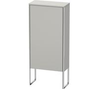 Duravit XSquare armoire demi-hauteur 50,0x23,6 cm, 1 porte, suspendue à gauche, 2 étagères en verre, XS1304L0707, Couleur: Gris béton Gris mat
