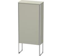 Duravit XSquare armoire demi-hauteur 50,0x23,6 cm, 1 porte, suspendue à gauche, 2 étagères en verre, XS1304L6060, Couleur: Laque mate taupe soie