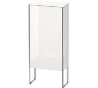 Duravit XSquare armoire demi-hauteur 50,0x23,6 cm, 1 porte, suspendue à gauche, 2 étagères en verre, XS1304L2222, Couleur: Décor blanc brillant