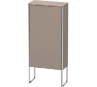 Duravit XSquare armoire demi-hauteur 50,0x23,6 cm, 1 porte, suspendue à gauche, 2 étagères en verre, XS1304L4343, Couleur: Décor basalte mat