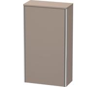 Duravit XSquare armoire demi-hauteur 50,0x23,6 cm, 1 porte, suspendue à gauche, 2 étagères en verre, XS1303L4343, Couleur: Décor basalte mat