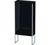Duravit XSquare armoire Duravit XSquare XS1304R4040 50x88x23,6cm, porte à droite, debout, noir brillant