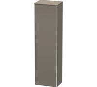 Duravit XSquare armoire haute, 1 porte butée à droite, 4 tablettes en verre, 500x1776x356mm, XS1313R9090, Couleur: Flanelle Vernis gris satiné mat soyeux