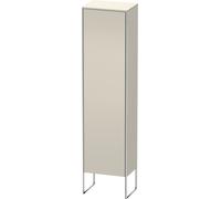 Duravit XSquare armoire haute verticale 50,0x35,6 cm, 1 porte, charnière de la porte droite, 4 étagères en verre, XS1314R9191, Couleur: Taupe mat