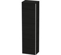 Duravit XSquare Armoires hautes, 1 porte butée gauche, 4 tablettes en verre, 500x1776x356mm, XS1313L1616, Couleur: Décor chêne noir